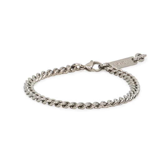 TITANIUM CURB CHAIN BRACELET 5.4MM