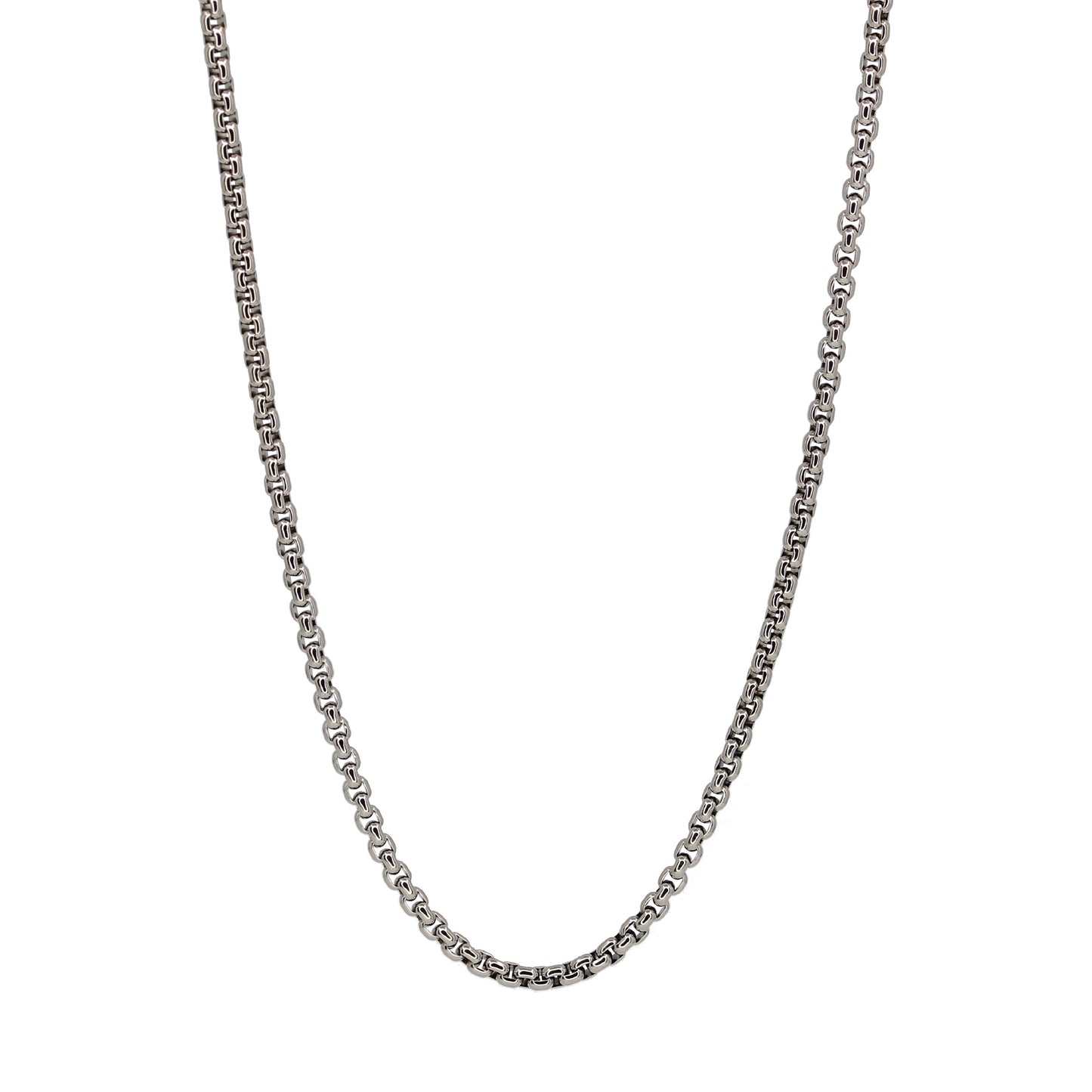 TITANIUM VENETIAN CHAIN NECKLACE 4MM